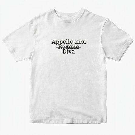 T-shirt en coton personnalisé avec le texte « Call me »