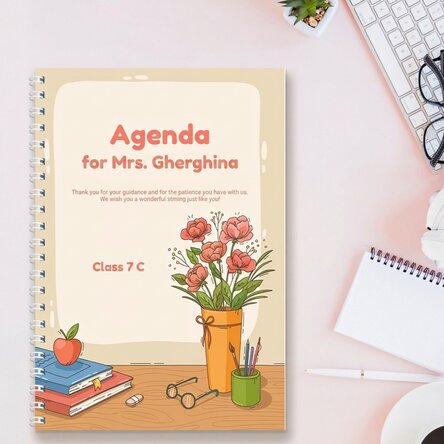 Personalised notebook with text - At the department