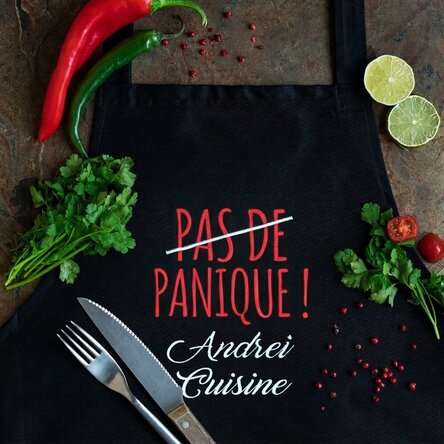 Tablier personnalisé – pas de panique