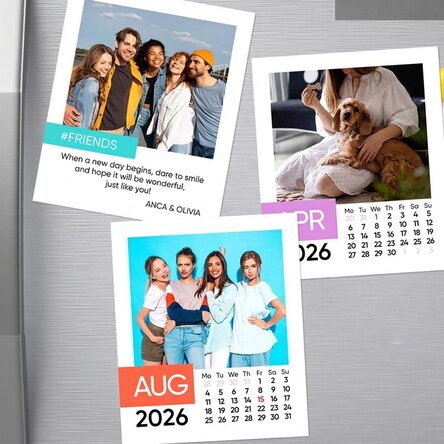 Aimants et carnets avec calendrier