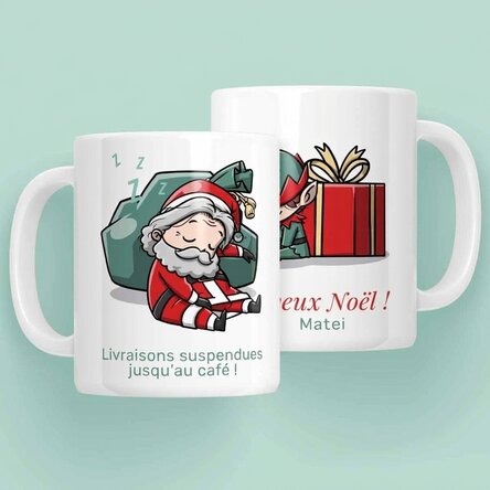 Tasse personnalisée avec texte - Livraisons en attente