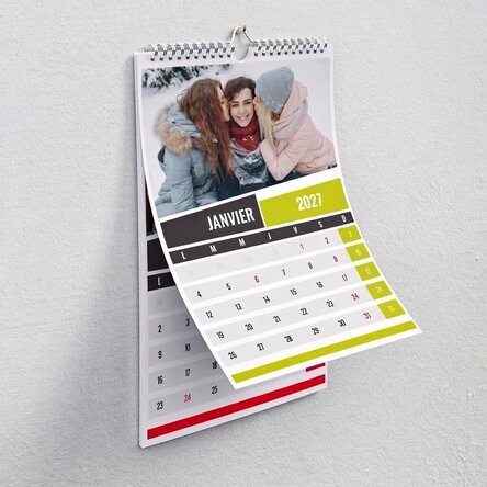 Calendrier personnalisé - avec vos photos en couleur