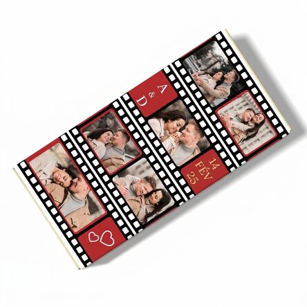 Chocolat personnalisé avec 6 photos - Vidéo