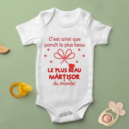 Body pour bébé personnalisé avec un message