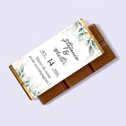Mini-tablette de chocolat personnalisée avec un message - Moments spéciaux