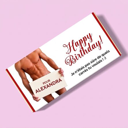 Chocolat personnalisé avec un message - Hot