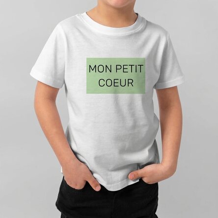 T-shirt en coton pour enfants personnalisé avec un message - Hunny Bunny
