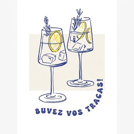 Affiche « Drink away »