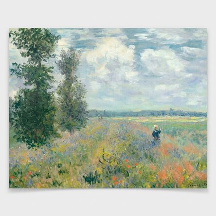Affiche au format paysage - Claude Monet, Champ de coquelicots près d'Argenteuil, 1875