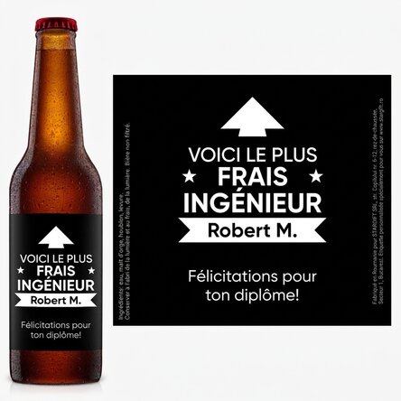 Bière personnalisée avec un message - Voici à quoi elle ressemble