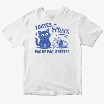 T-shirt en coton personnalisé pour enfants - Oopsies