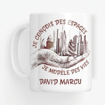 Tasse personnalisée avec texte - Architecte