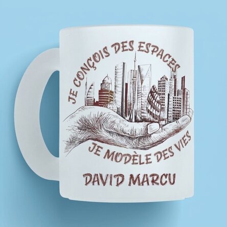 Tasse personnalisée avec texte - Architecte