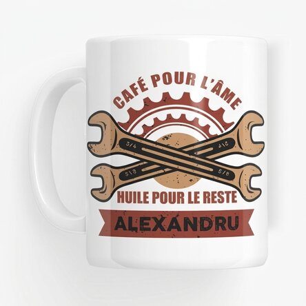 Tasse personnalisée avec inscription pour les mécaniciens - Clés fixes