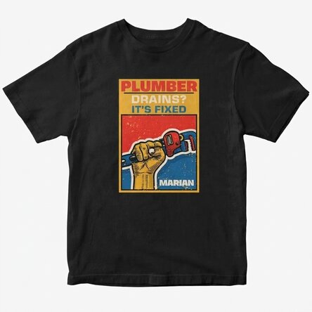 T-shirt en coton personnalisé avec un texte - Clé Stillson