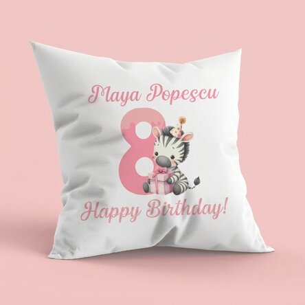 Oreiller personnalisé avec inscription pour enfants - Anniversaire