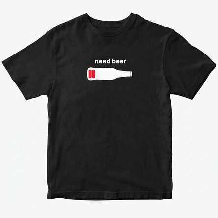 Custom cotton T-shirt - Beer battery