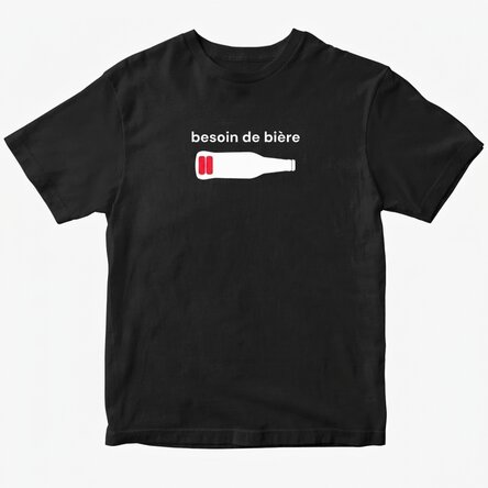 T-shirt en coton personnalisé - Beer battery
