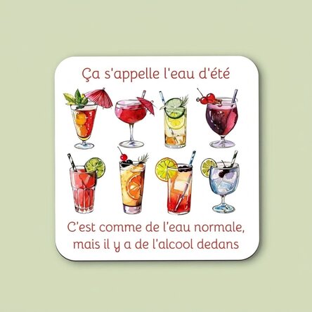 Porte-verre personnalisé avec inscription - Boissons