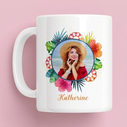 Tasse personnalisée avec photo et texte - Summer