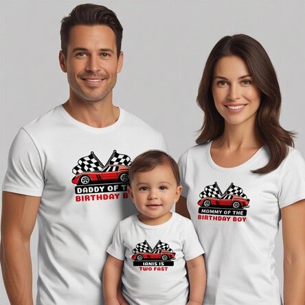T-shirt en coton personnalisé pour enfants/adultes - Anniversaire