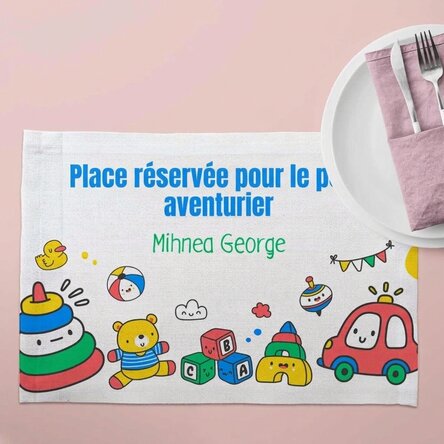Support d'assiette personnalisé avec inscription - Jouets