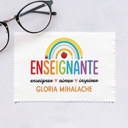 Chiffon personnalisé pour nettoyer les écrans et les lunettes - Teacher
