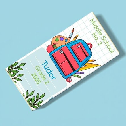 Chocolat personnalisé avec un message - Premier jour d'école