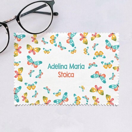 Chiffon personnalisé pour nettoyer les écrans et les lunettes - Papillons