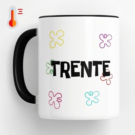 Tasse thermosensible personnalisée avec le texte « Years later... »