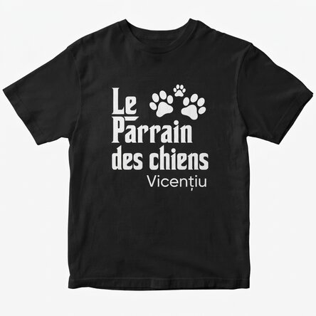 T-shirt en coton personnalisé avec un texte - The Dogfather