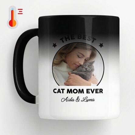 Tasse thermosensible personnalisée avec photo et message - Best