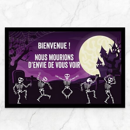 Paillasson personnalisé avec inscription - Skeletons