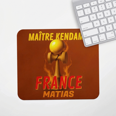 Tapis de souris personnalisé avec inscription - Kendama Master
