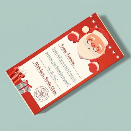 Chocolat personnalisé avec un message - Père Noël