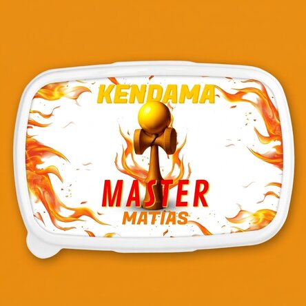 Boîte à repas, casserole personnalisée avec un texte - Kendama Master