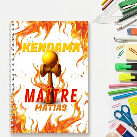 Carnet personnalisé avec inscription - Kendama Master