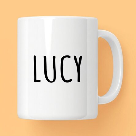 Personalised mug with name