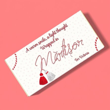 Chocolat personnalisé avec un message