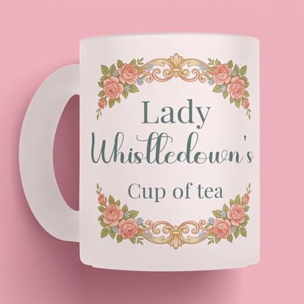 Tasse personnalisée avec photo et texte - Esthétique Bridgerton