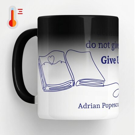 Tasse thermosensible personnalisée avec un message pour les enseignants