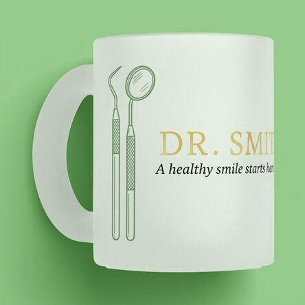Tasse personnalisée avec texte - Golden Dentist
