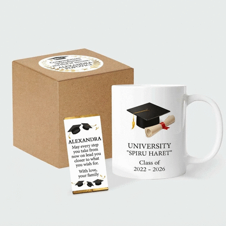 Coffret cadeau personnalisé pour les diplômés
