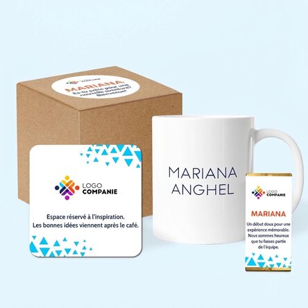 Coffret cadeau d'entreprise personnalisé - Bienvenue dans l'équipe