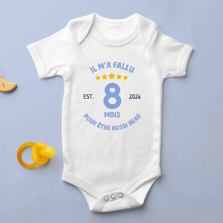 Body pour enfant personnalisé avec un texte - « J'ai fière allure à mon âge »