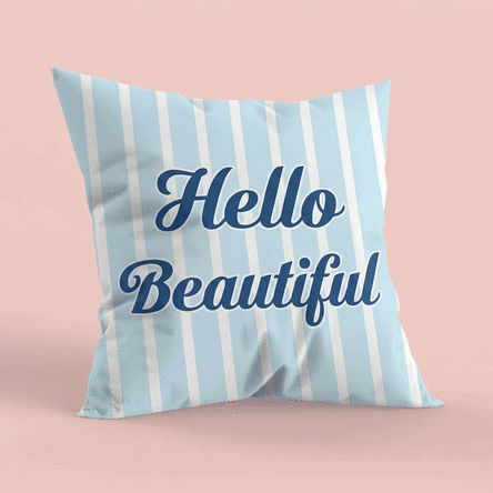 Coussin personnalisé avec inscription