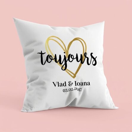 Oreiller personnalisé pour couple - always