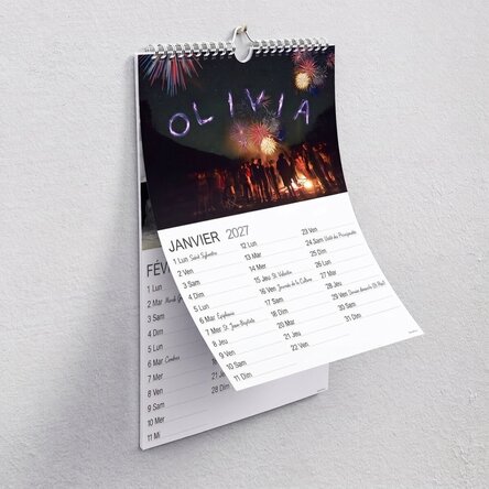 Calendrier personnalisé - première édition