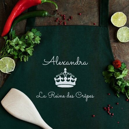 Tablier personnalisé - La reine de la cuisine