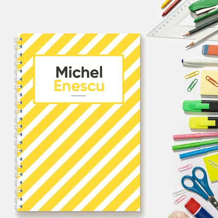 Carnet personnalisé avec un prénom